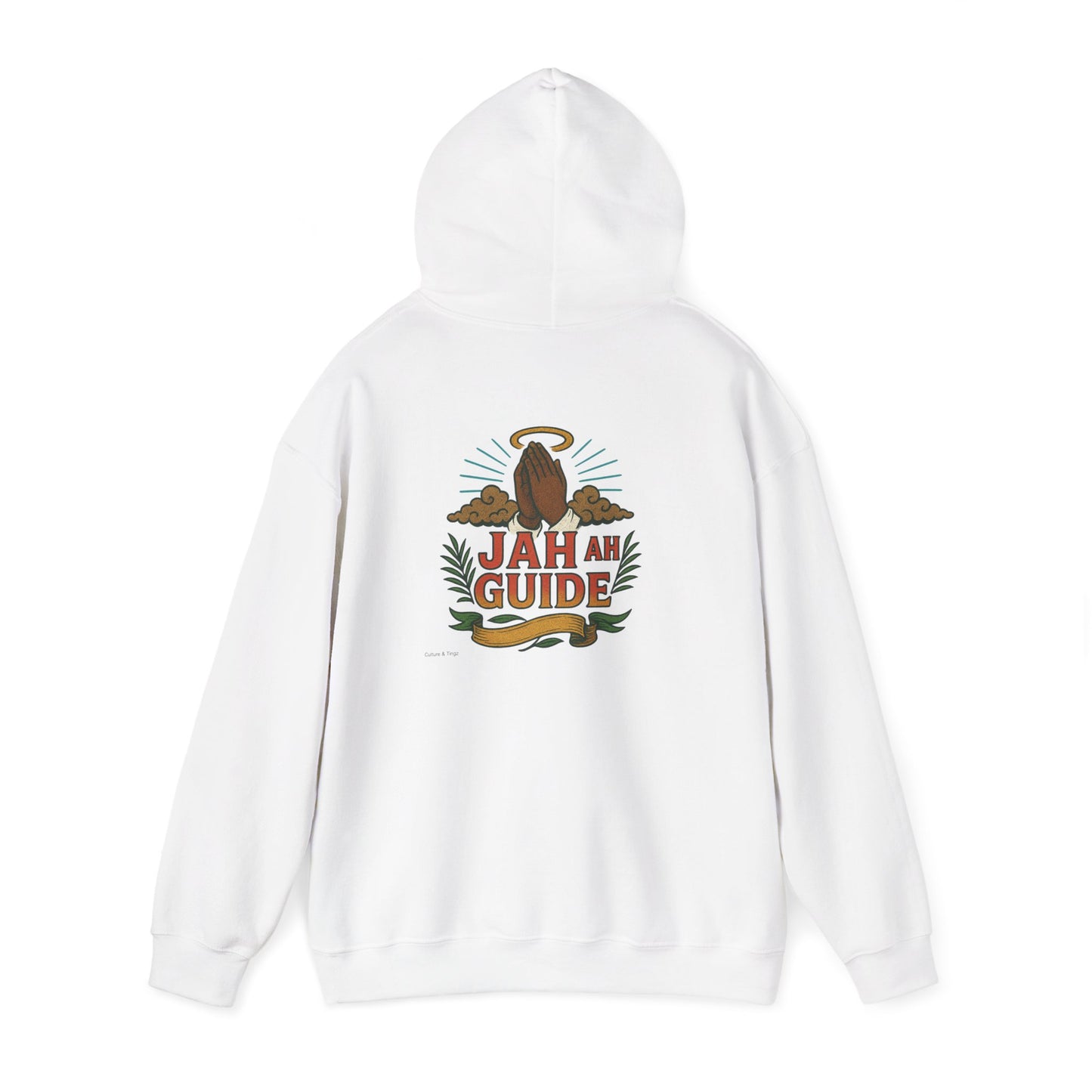Jah Ah Guide - Unisex Hoodie (Letterwork front, Artwork Back)