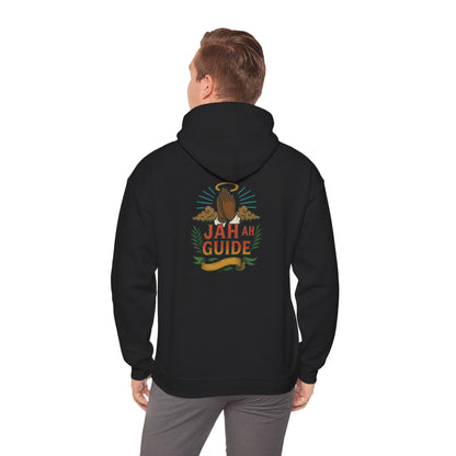 Jah Ah Guide - Unisex Hoodie (Letterwork front, Artwork Back)