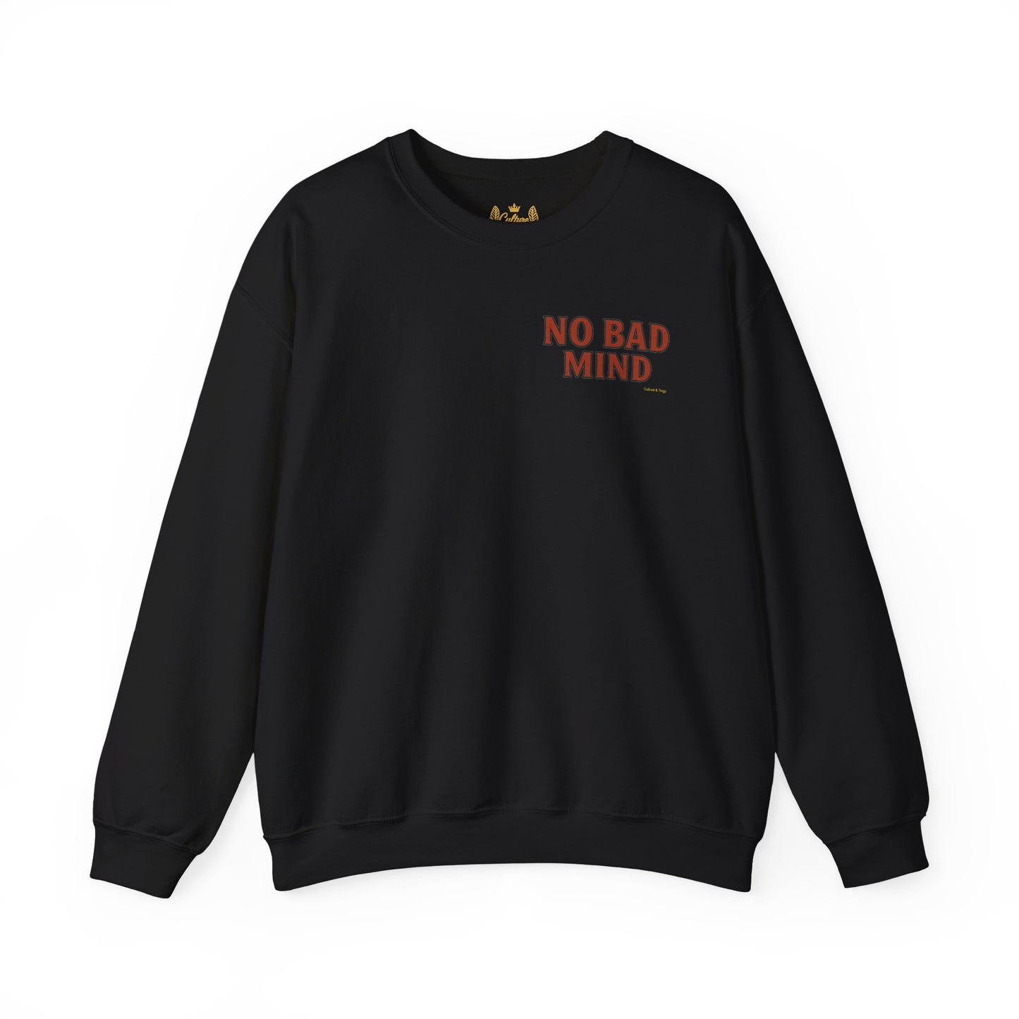 No Bad Mind - Unisex Crewneck Sweater (Letterwork Front, Full Artwork Back)