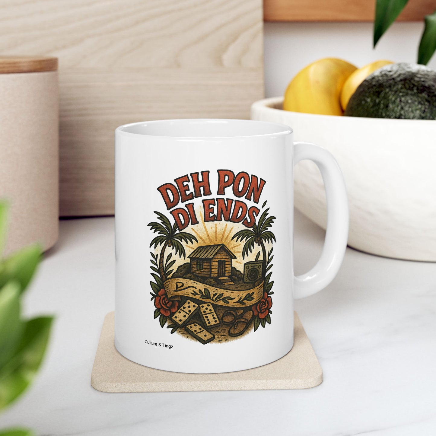 Deh Pon Di Ends Ceramic Mug - 11 or 15 oz.