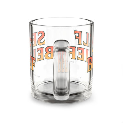 Self Belief Glass Mug - 10oz. (Letterwork Edition)