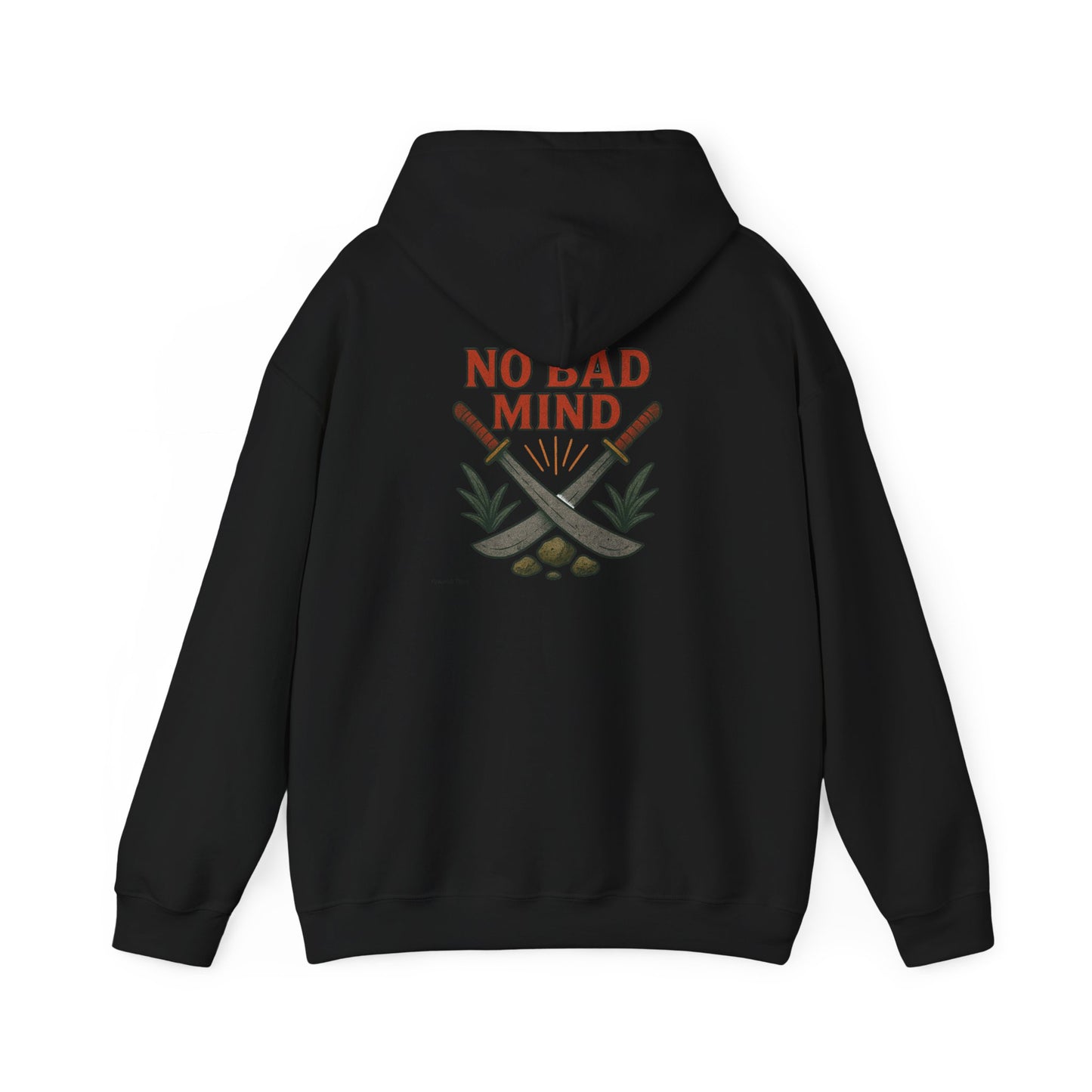 No Bad Mind - Unisex Hoodie (Letterwork front, Artwork Back)