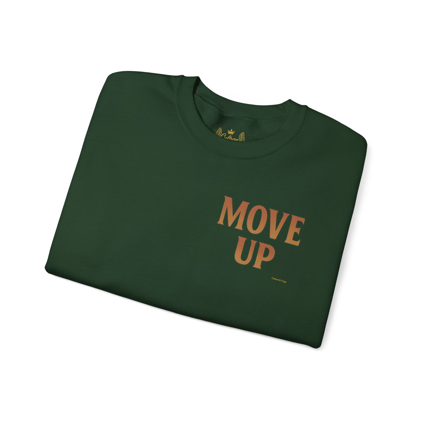 Move Up - Unisex Crewneck Sweater (Letterwork Front, Full Artwork Back)