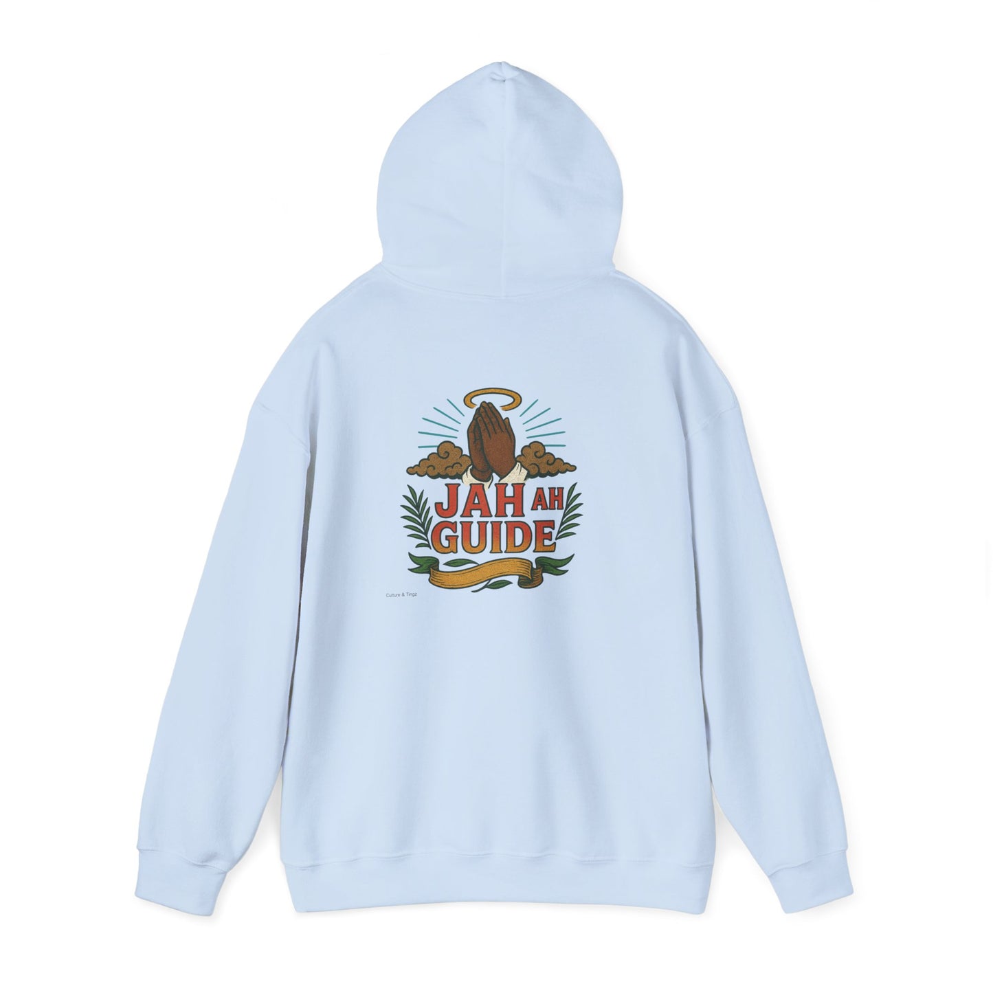 Jah Ah Guide - Unisex Hoodie (Letterwork front, Artwork Back)