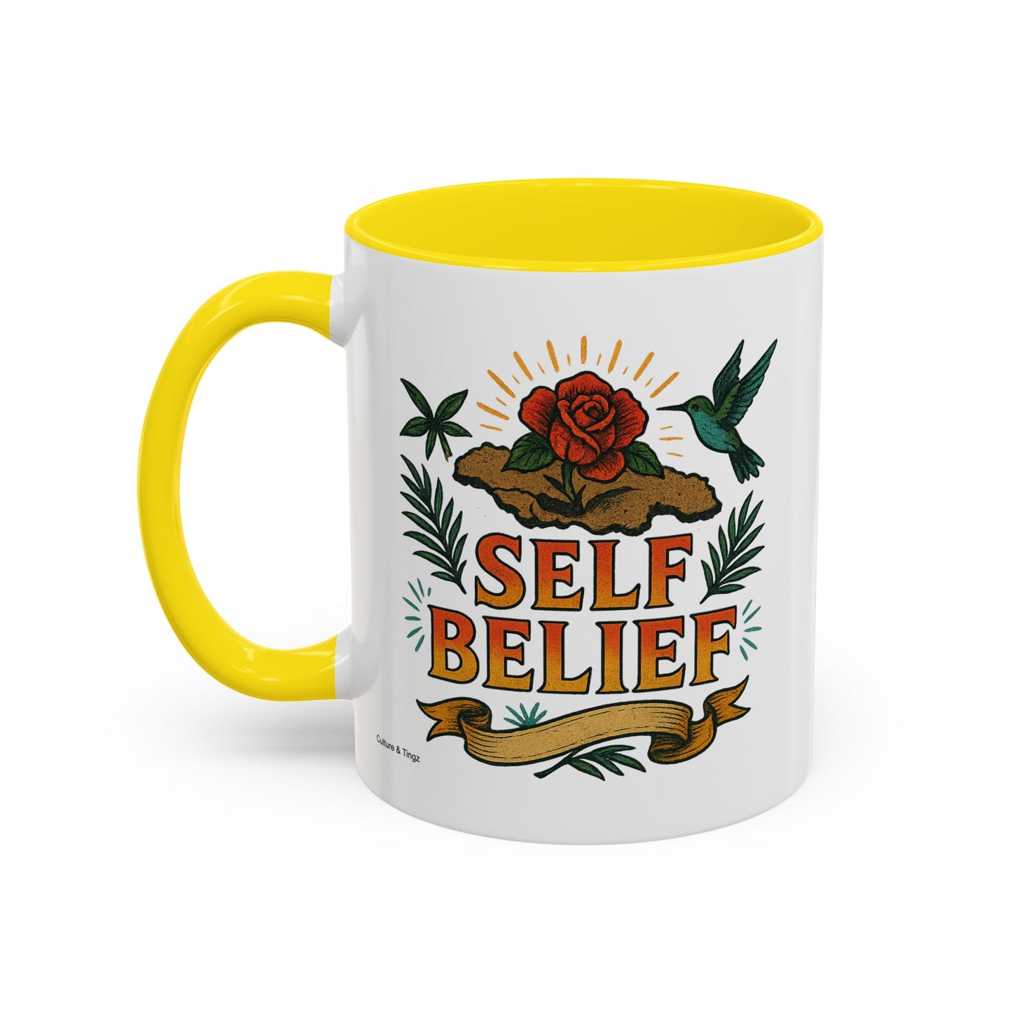 Self Belief - Accent Coffee Mug