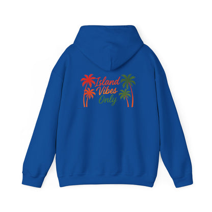 Island Vibes Only - Unisex Hoodie (Letterwork front, Artwork Back)