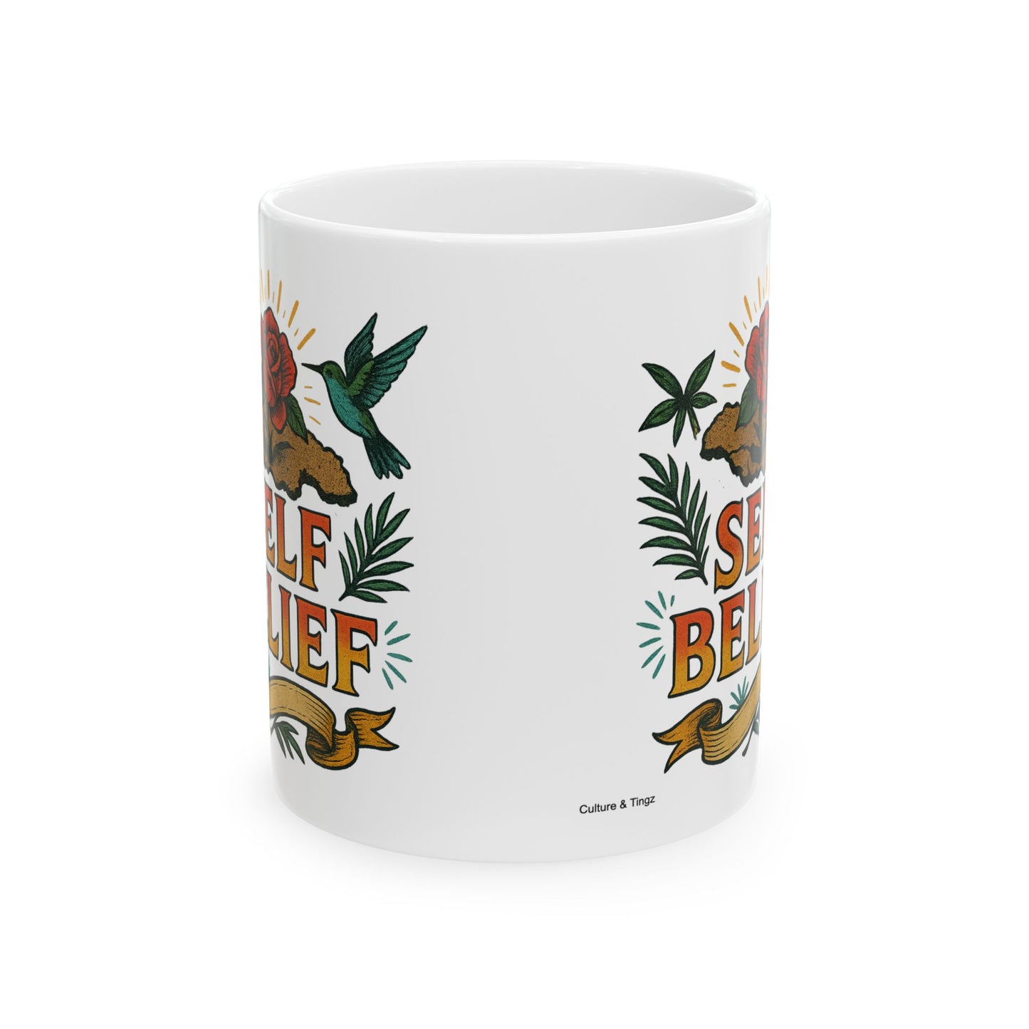 Self Belief Ceramic Mug - 11 or 15 oz.