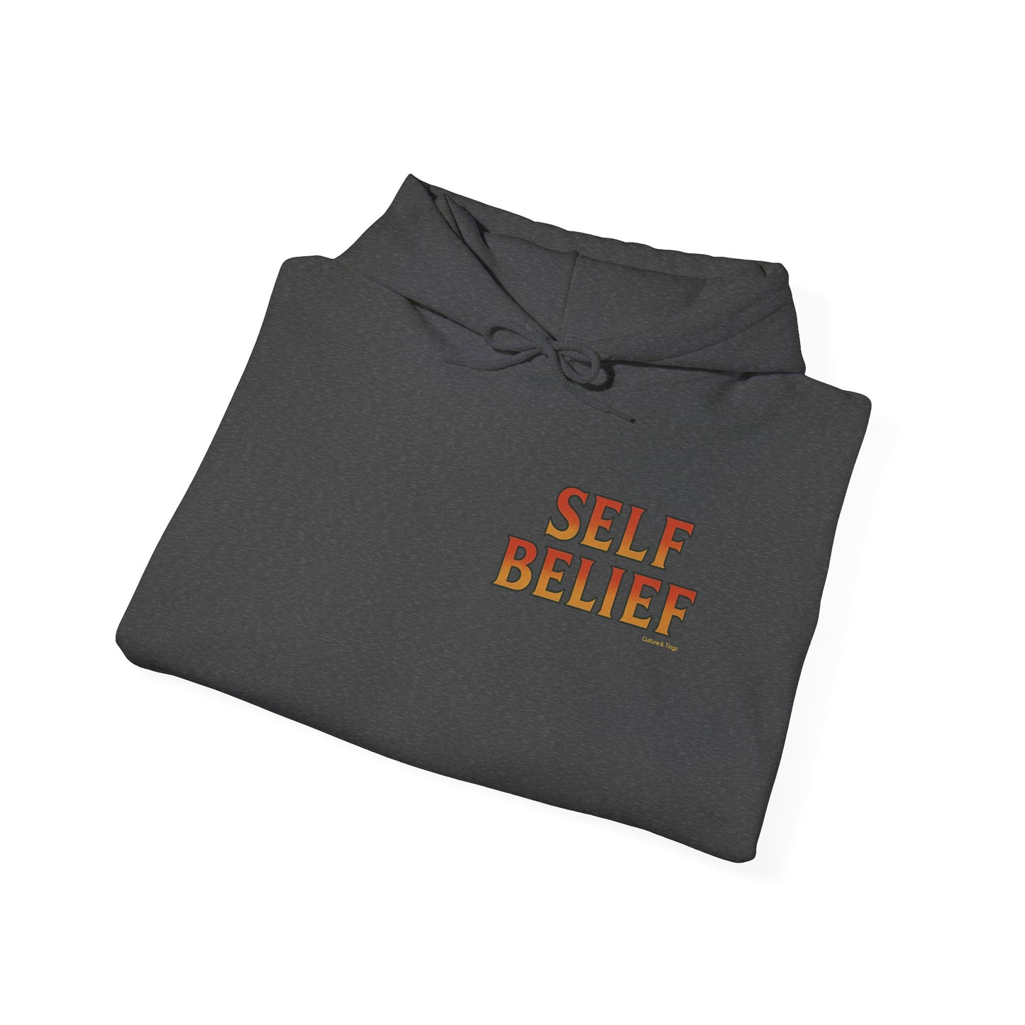 Self Belief - Unisex Hoodie (Lettering Front, Artwork Back)