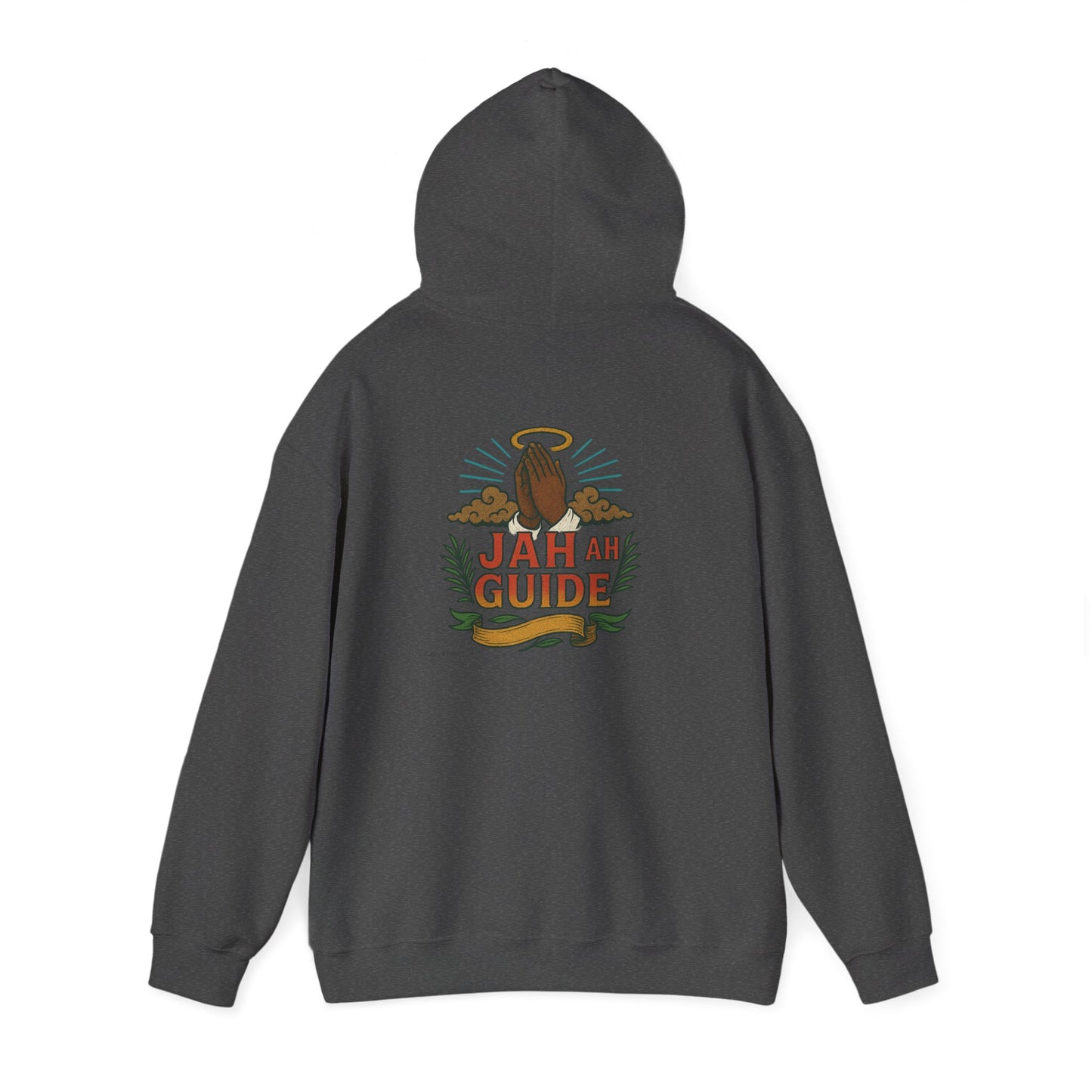 Jah Ah Guide - Unisex Hoodie (Letterwork front, Artwork Back)