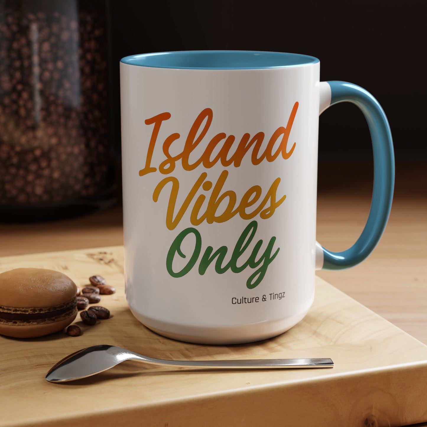 Island Vibes Only Ceramic Mugs  – Letterwork Edition