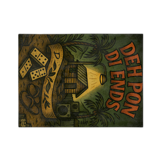 Deh Pon Di Ends Velveteen Microfiber Blanket - 40" x 30"