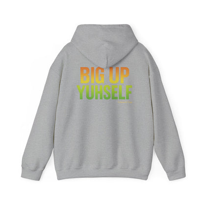 Unisex Hooded Sweatshirt: Big Up Yuhself - Casual, Cozy, Giftable, Everyday Wear, Perfect for Celebrations, Festivals, and Relaxed Days