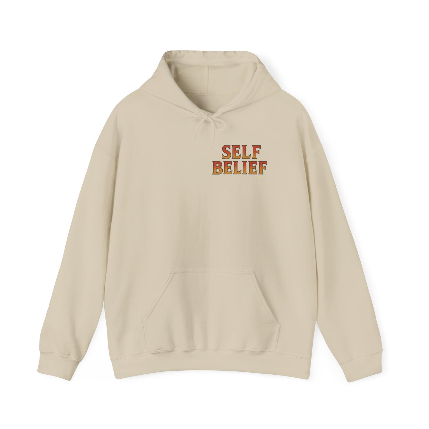 Self Belief - Unisex Hoodie (Lettering Front, Artwork Back)