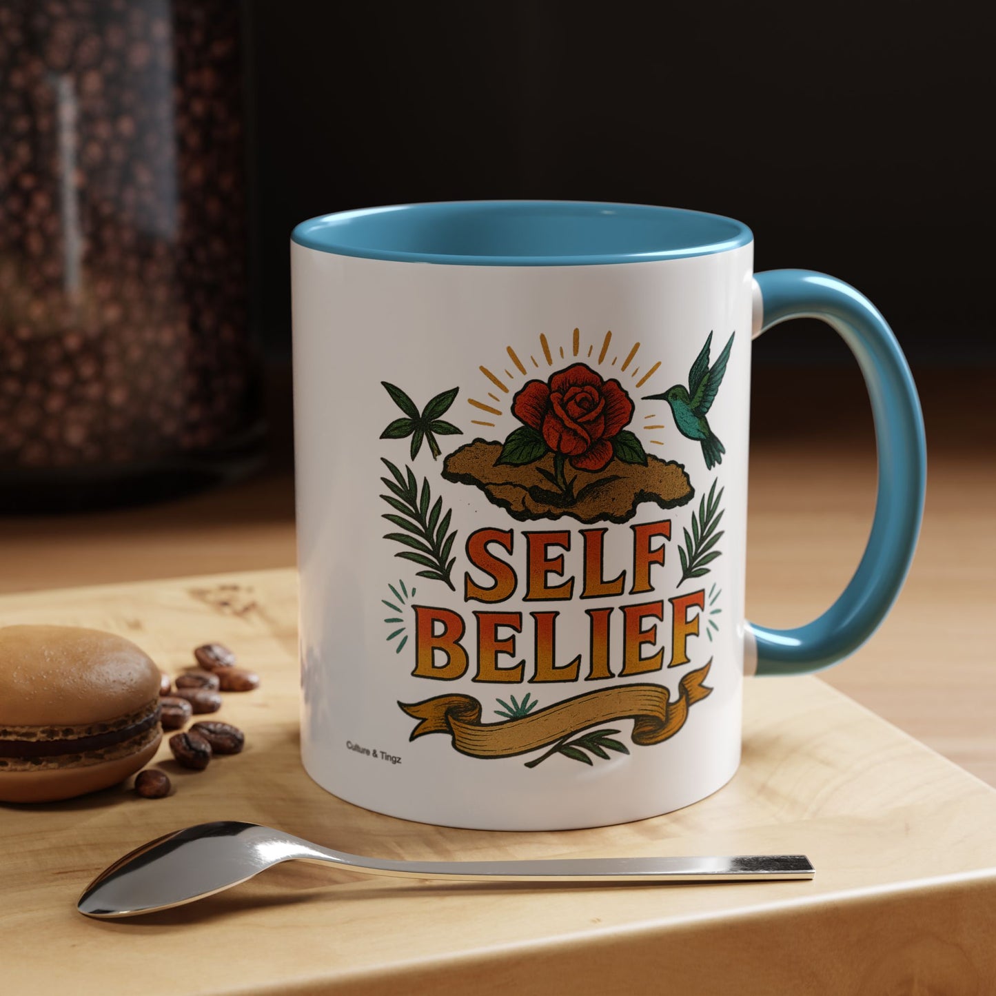 Self Belief - Accent Coffee Mug