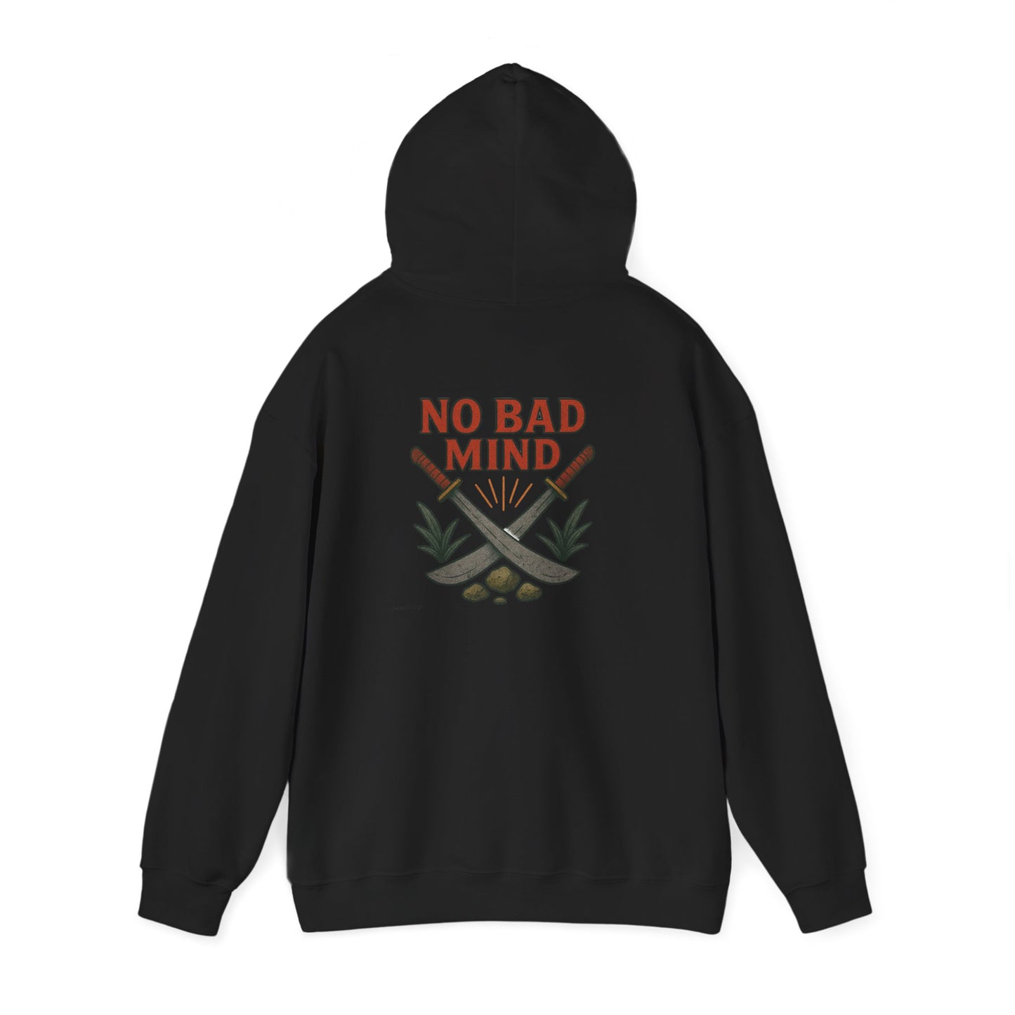 No Bad Mind - Unisex Hoodie (Letterwork front, Artwork Back)