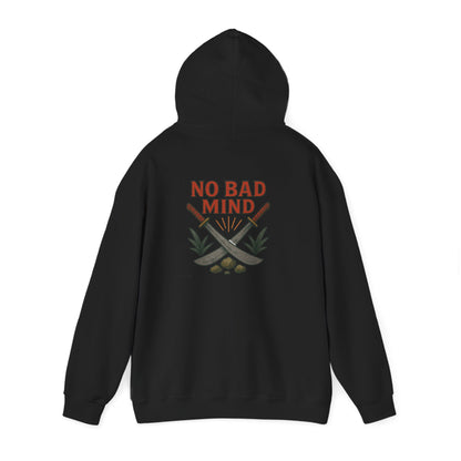 No Bad Mind - Unisex Hoodie (Letterwork front, Artwork Back)