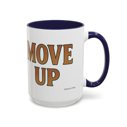 Move Up Ceramic Mugs  – Letterwork Edition