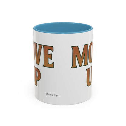 Move Up Ceramic Mugs  – Letterwork Edition