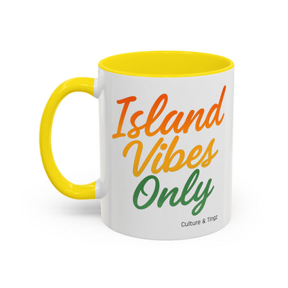 Island Vibes Only Ceramic Mugs  – Letterwork Edition
