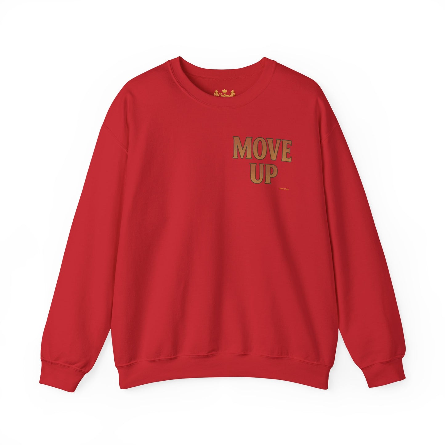 Move Up - Unisex Crewneck Sweater (Letterwork Front, Full Artwork Back)
