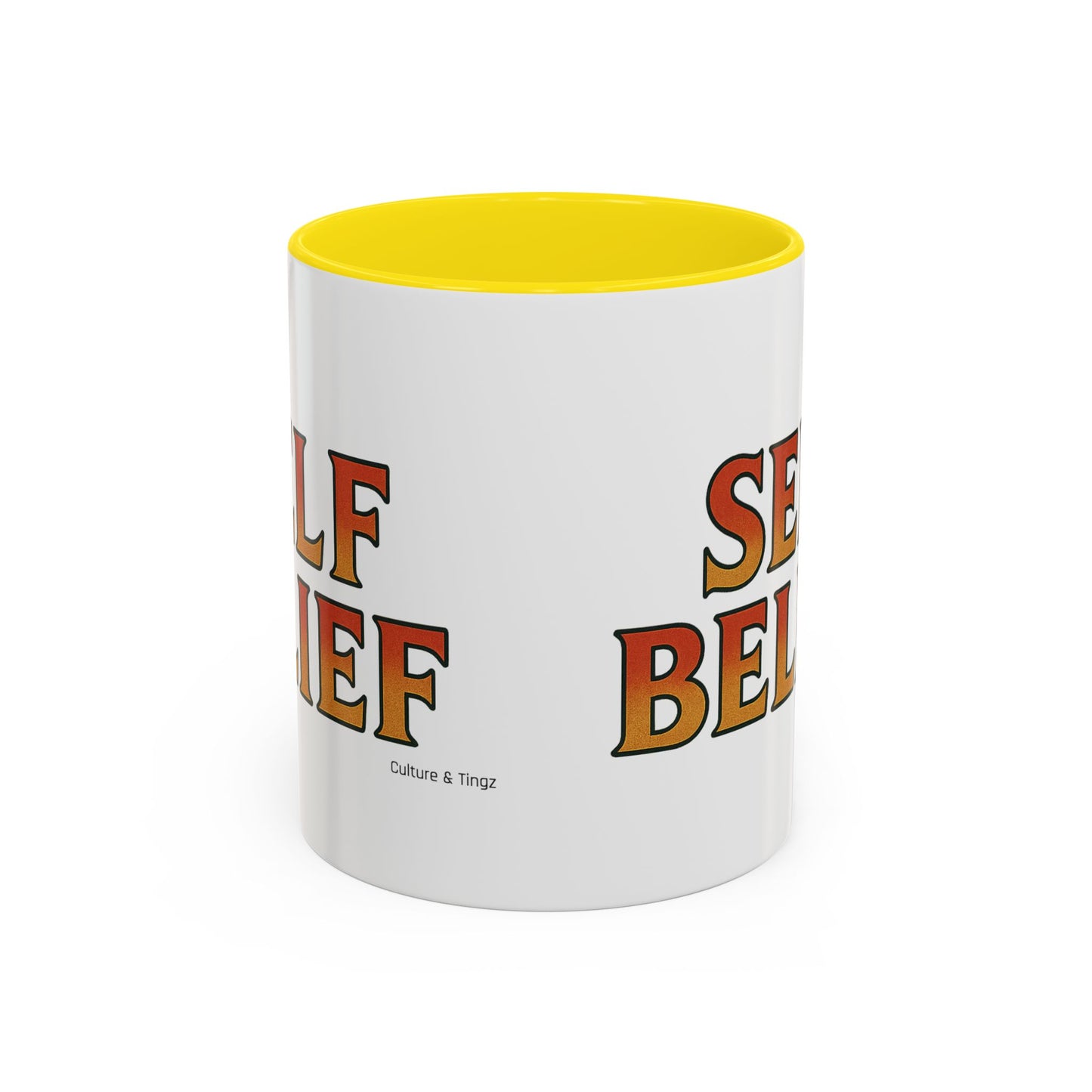 Self Belief Ceramic Mugs  – Letterwork Edition