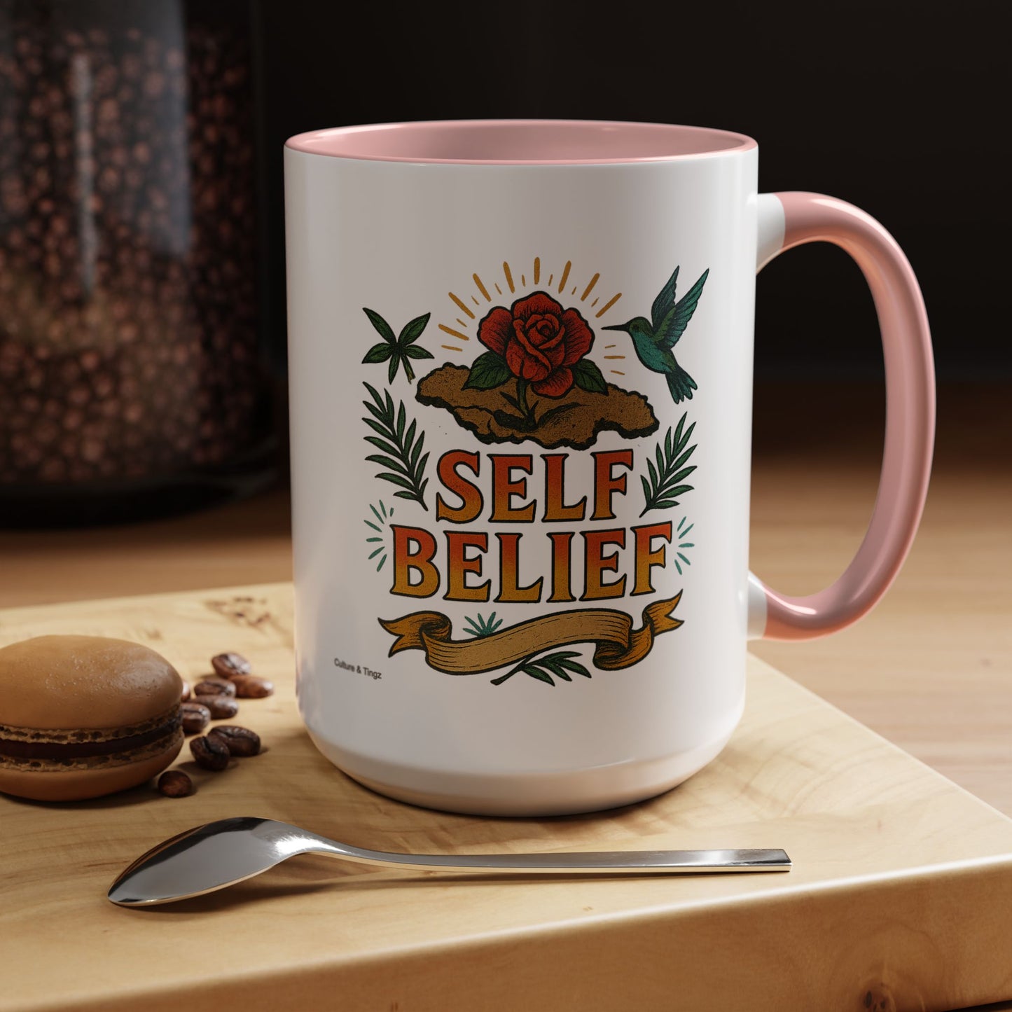 Self Belief - Accent Coffee Mug