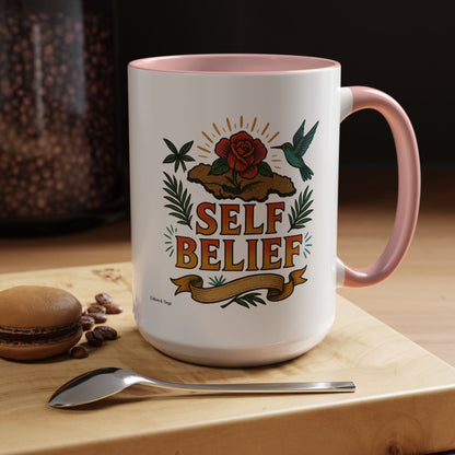 Self Belief - Accent Coffee Mug