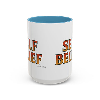 Self Belief Ceramic Mugs  – Letterwork Edition