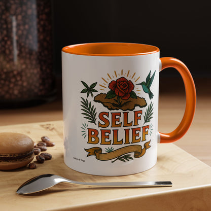 Self Belief - Accent Coffee Mug
