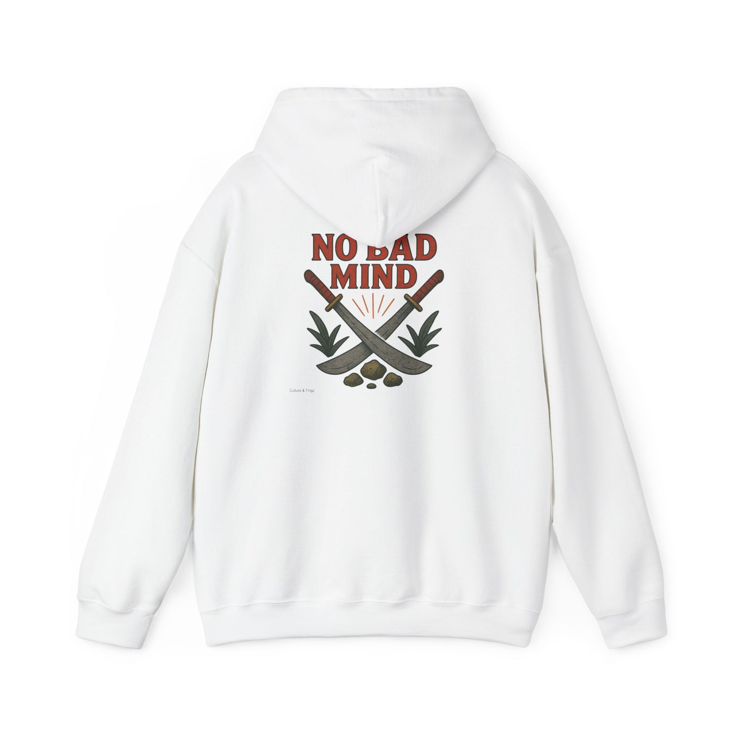 No Bad Mind - Unisex Hoodie (Letterwork front, Artwork Back)