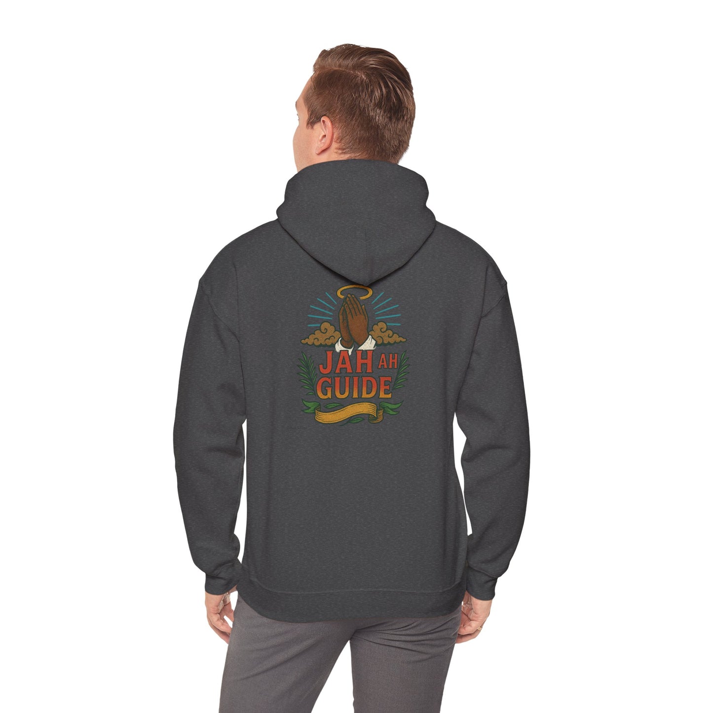Jah Ah Guide - Unisex Hoodie (Letterwork front, Artwork Back)