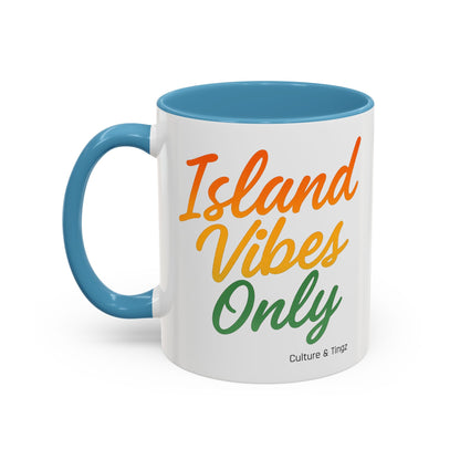 Island Vibes Only Ceramic Mugs  – Letterwork Edition