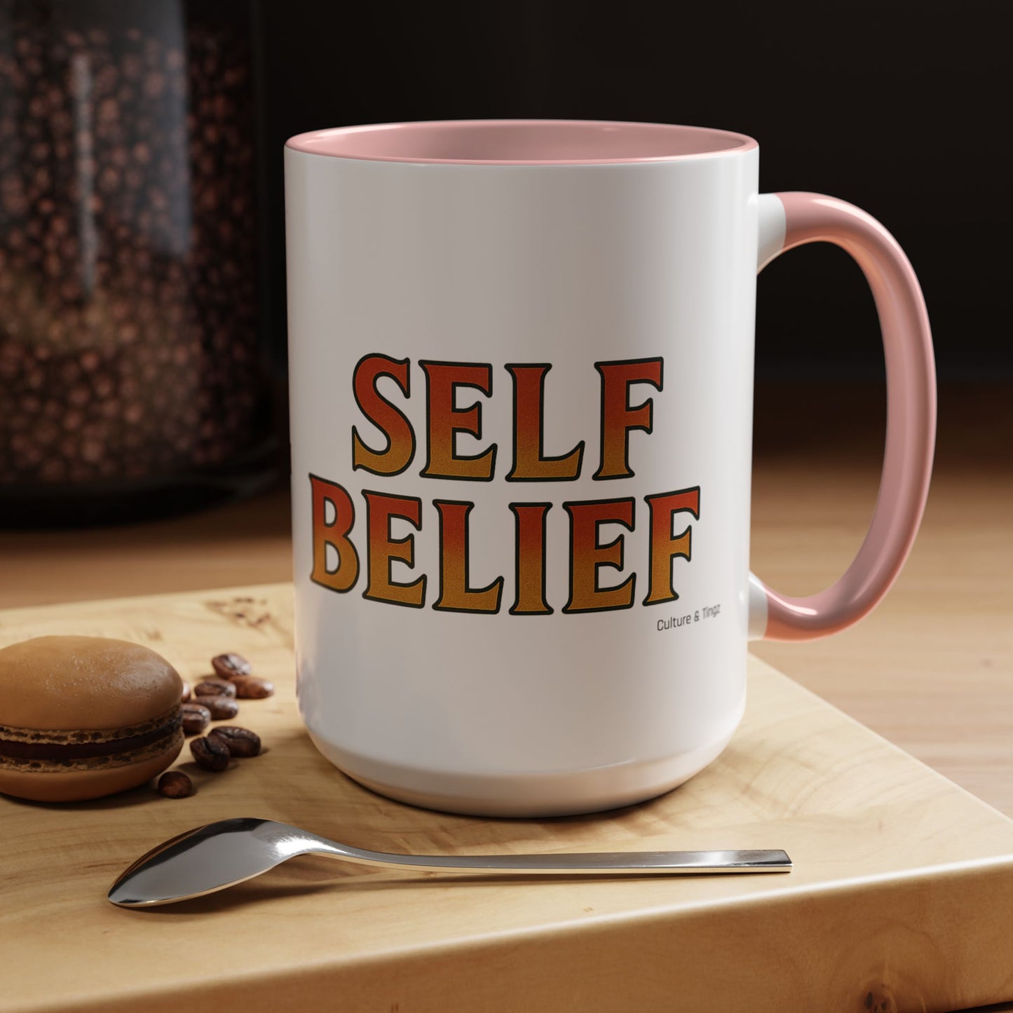 Self Belief Ceramic Mugs  – Letterwork Edition