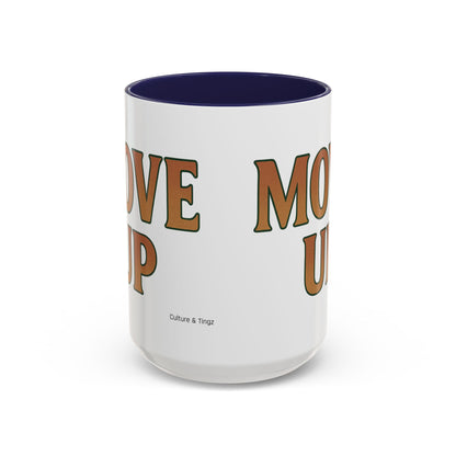 Move Up Ceramic Mugs  – Letterwork Edition