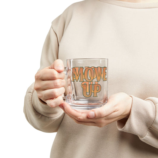 Move Up Glass Mug - 10oz. (Letterwork Edition)