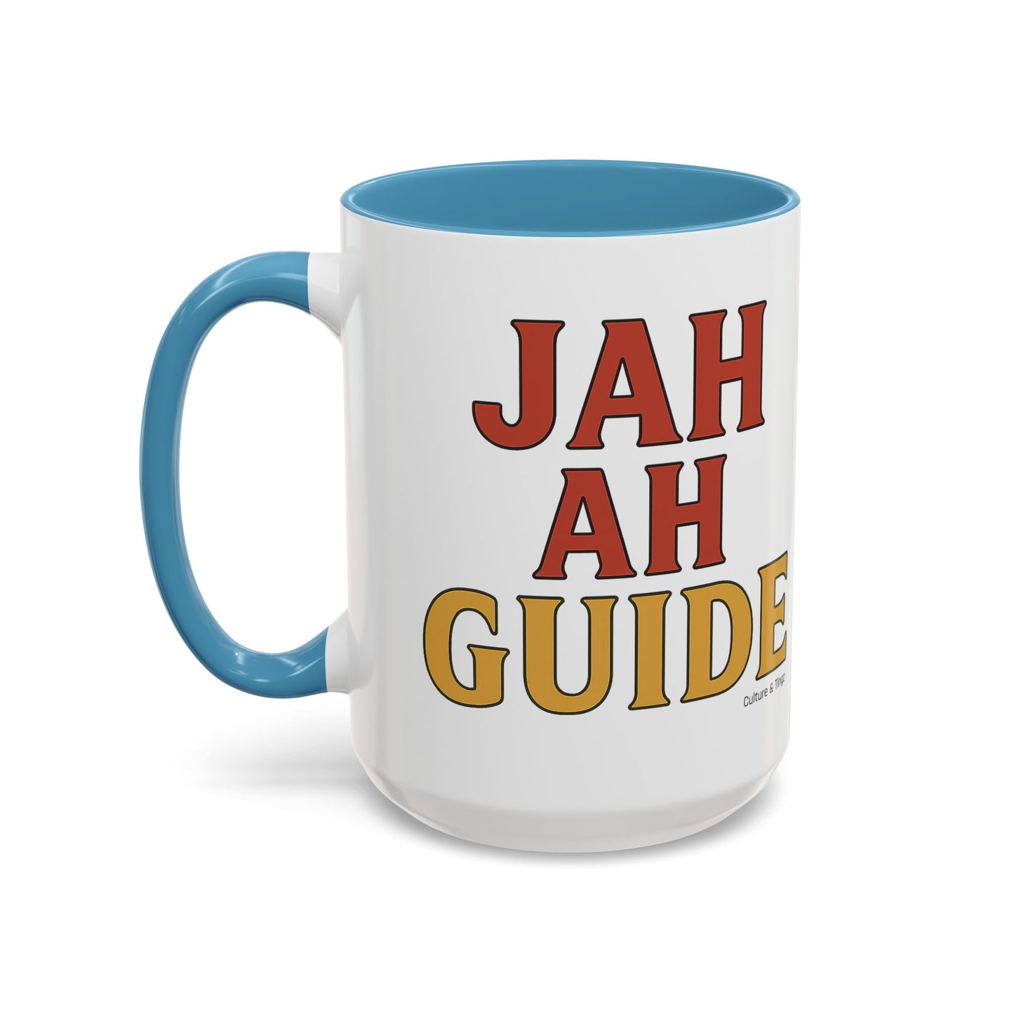 Jah Ah Guide Ceramic Mugs  – Letterwork Edition
