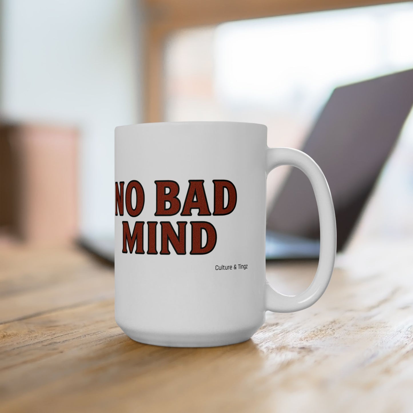 No Bad Mind Ceramic Mugs- Letterwork Collection