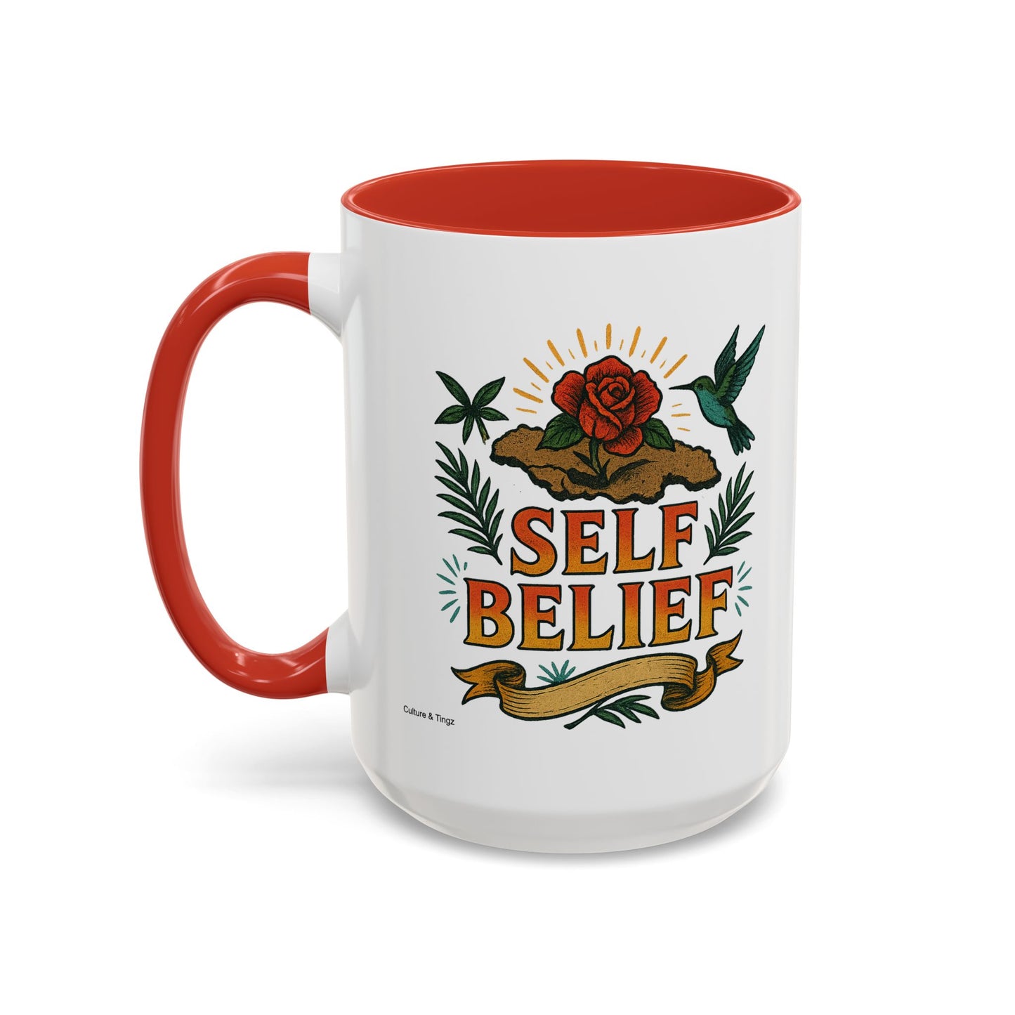 Self Belief - Accent Coffee Mug