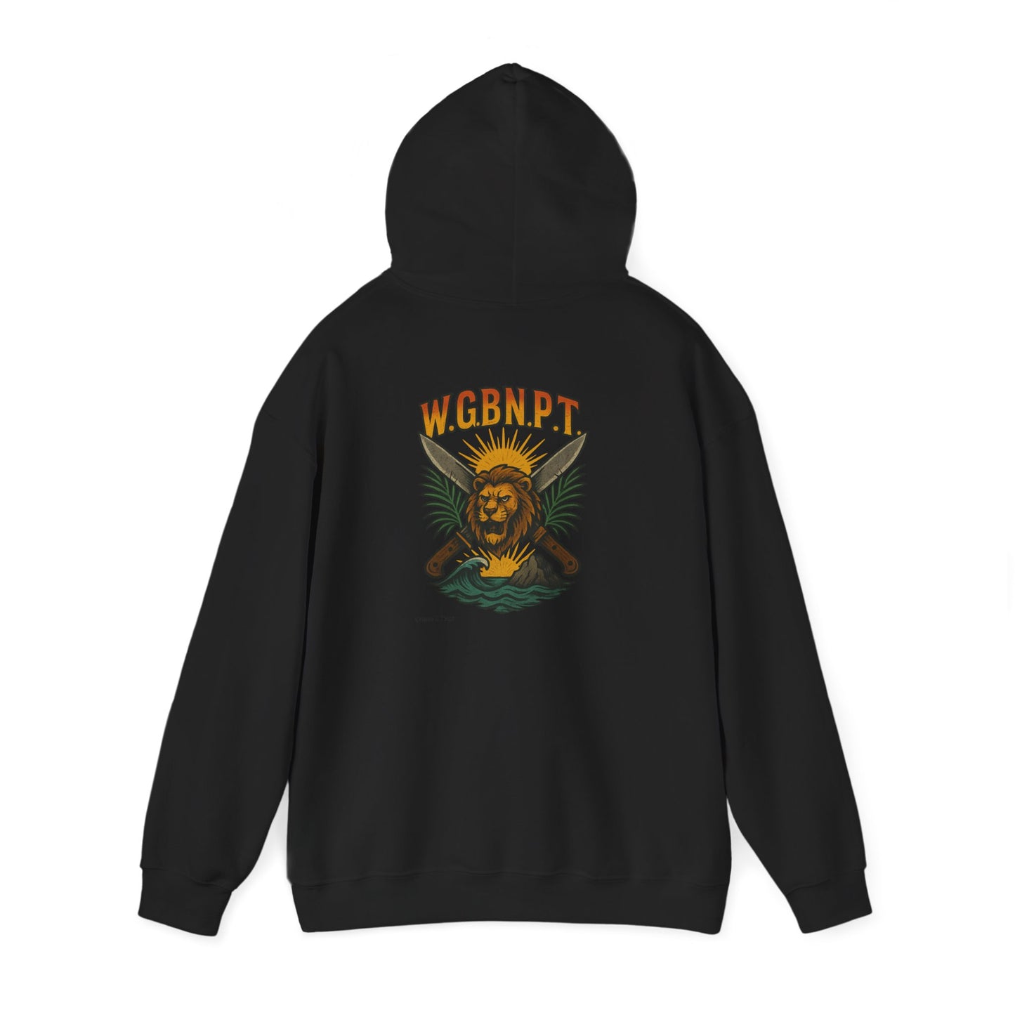 W.G.B.N.P.T. - Unisex Hoodie (Letterwork front, Artwork Back)