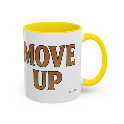 Move Up Ceramic Mugs  – Letterwork Edition