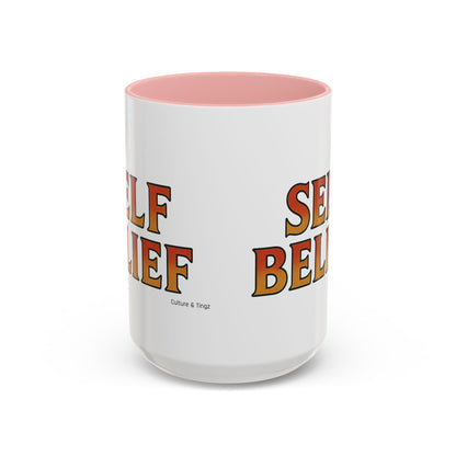Self Belief Ceramic Mug  – Letterwork Edition
