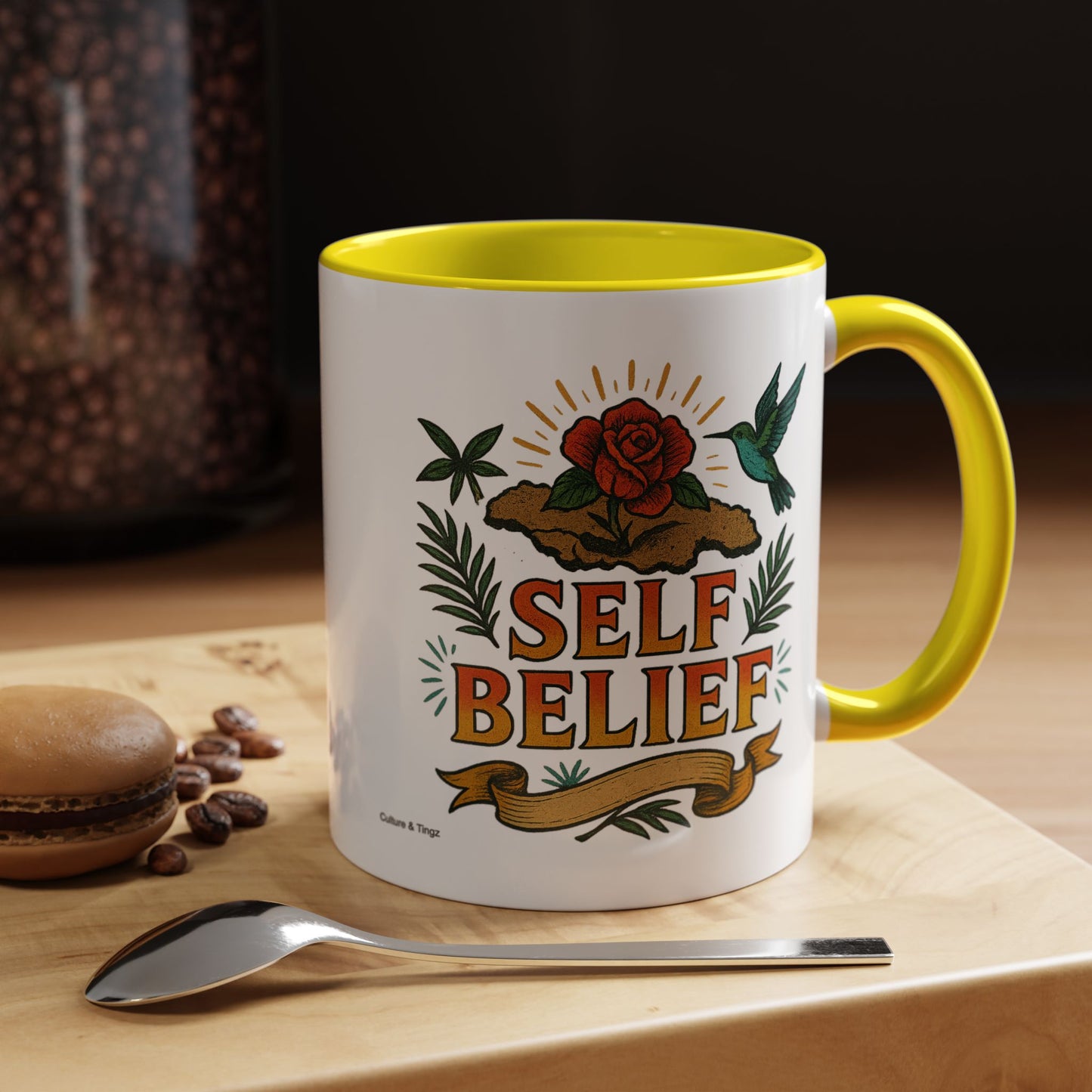 Self Belief - Accent Coffee Mug