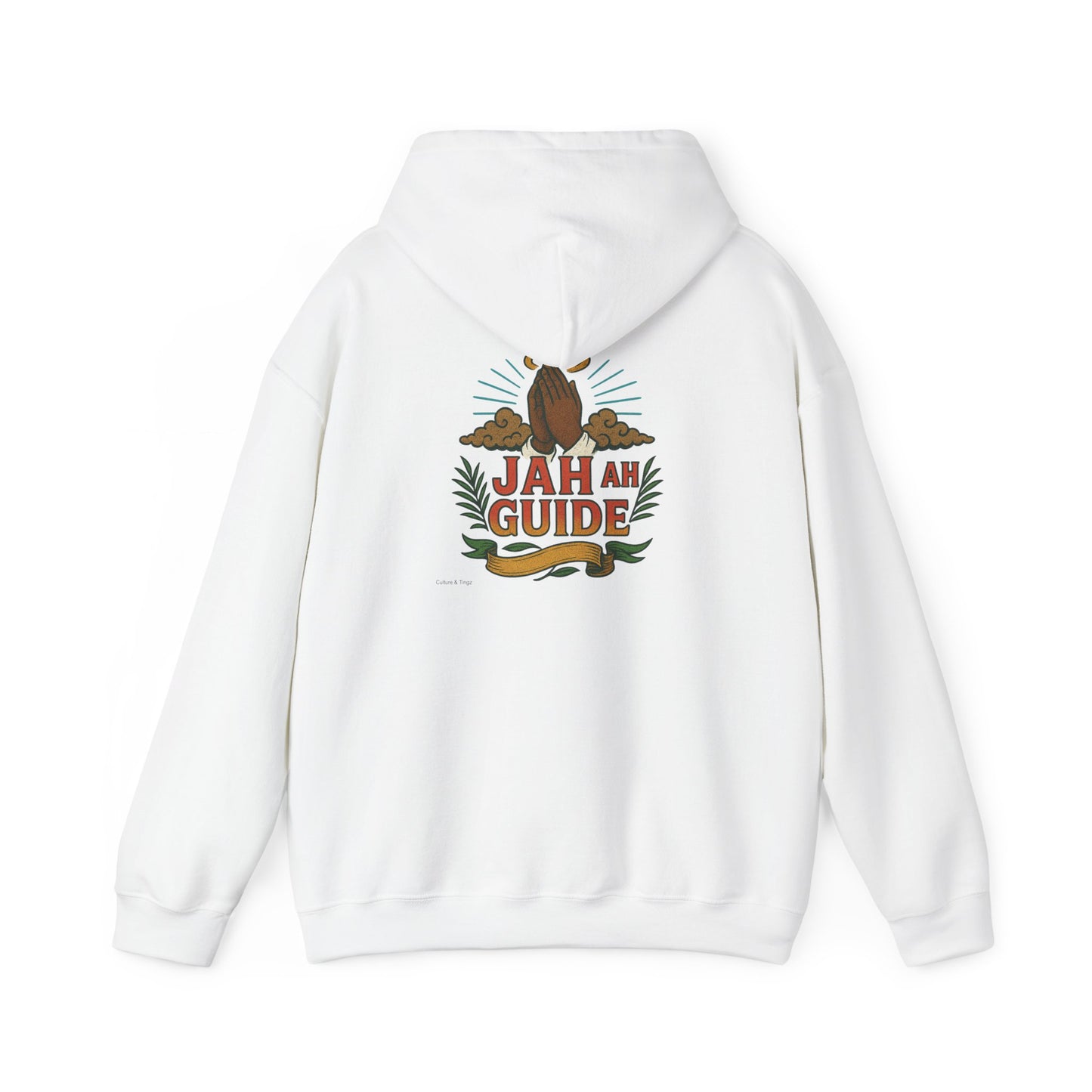 Jah Ah Guide - Unisex Hoodie (Letterwork front, Artwork Back)