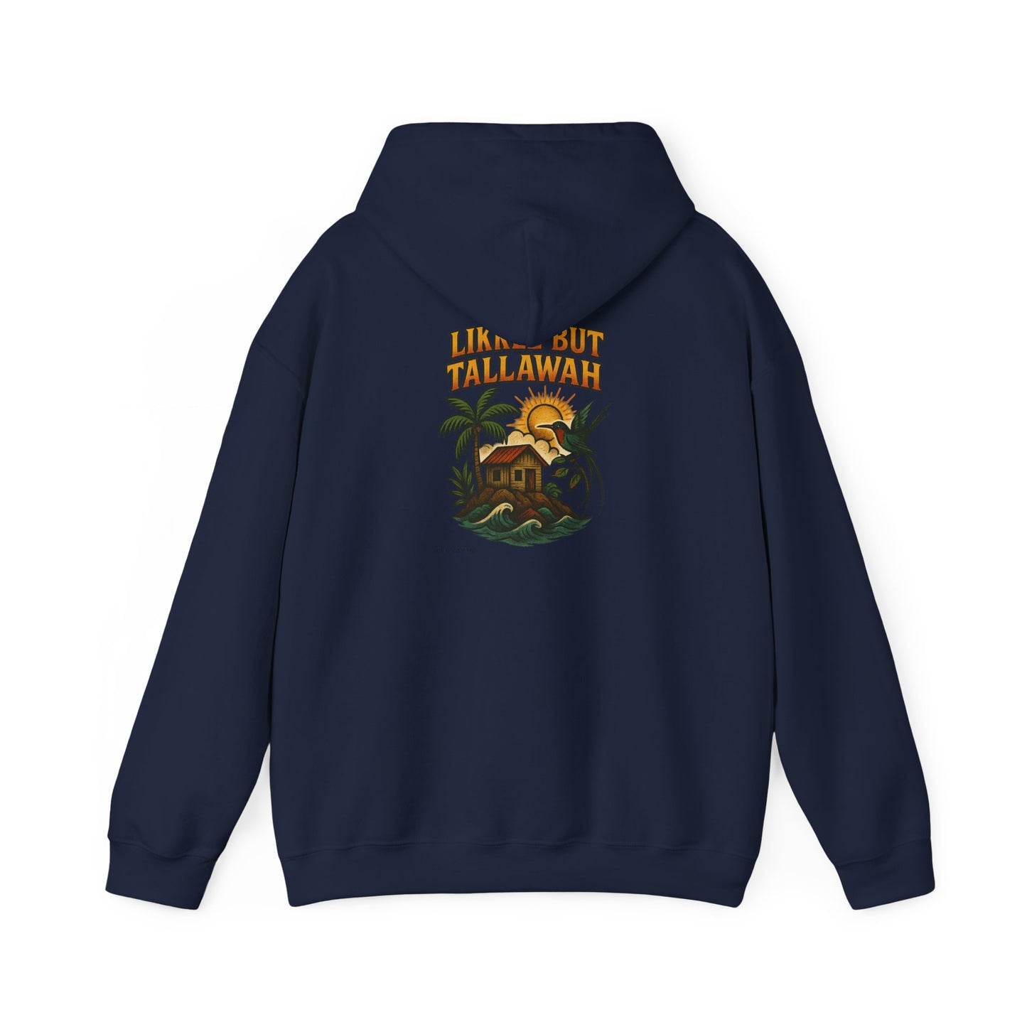 Likkle but Tallawah - Unisex Hoodie (Letterwork front, Artwork Back)