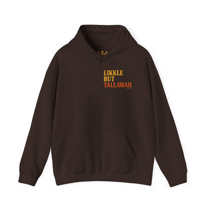 Likkle but Tallawah - Unisex Hoodie (Letterwork front, Artwork Back)