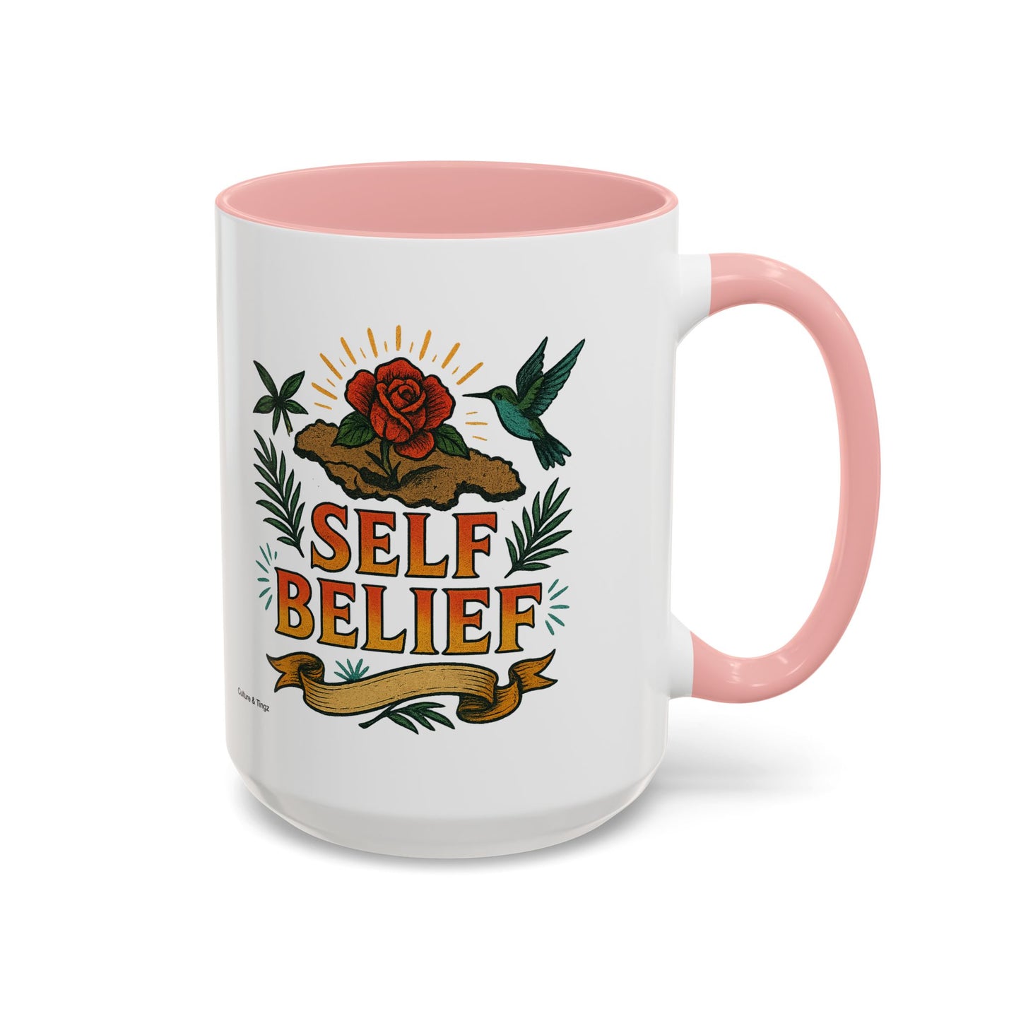 Self Belief - Accent Coffee Mug