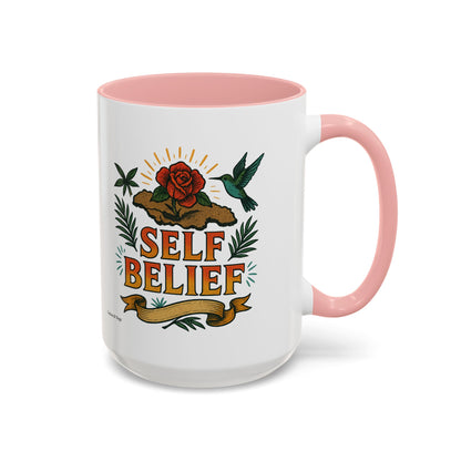 Self Belief - Accent Coffee Mug