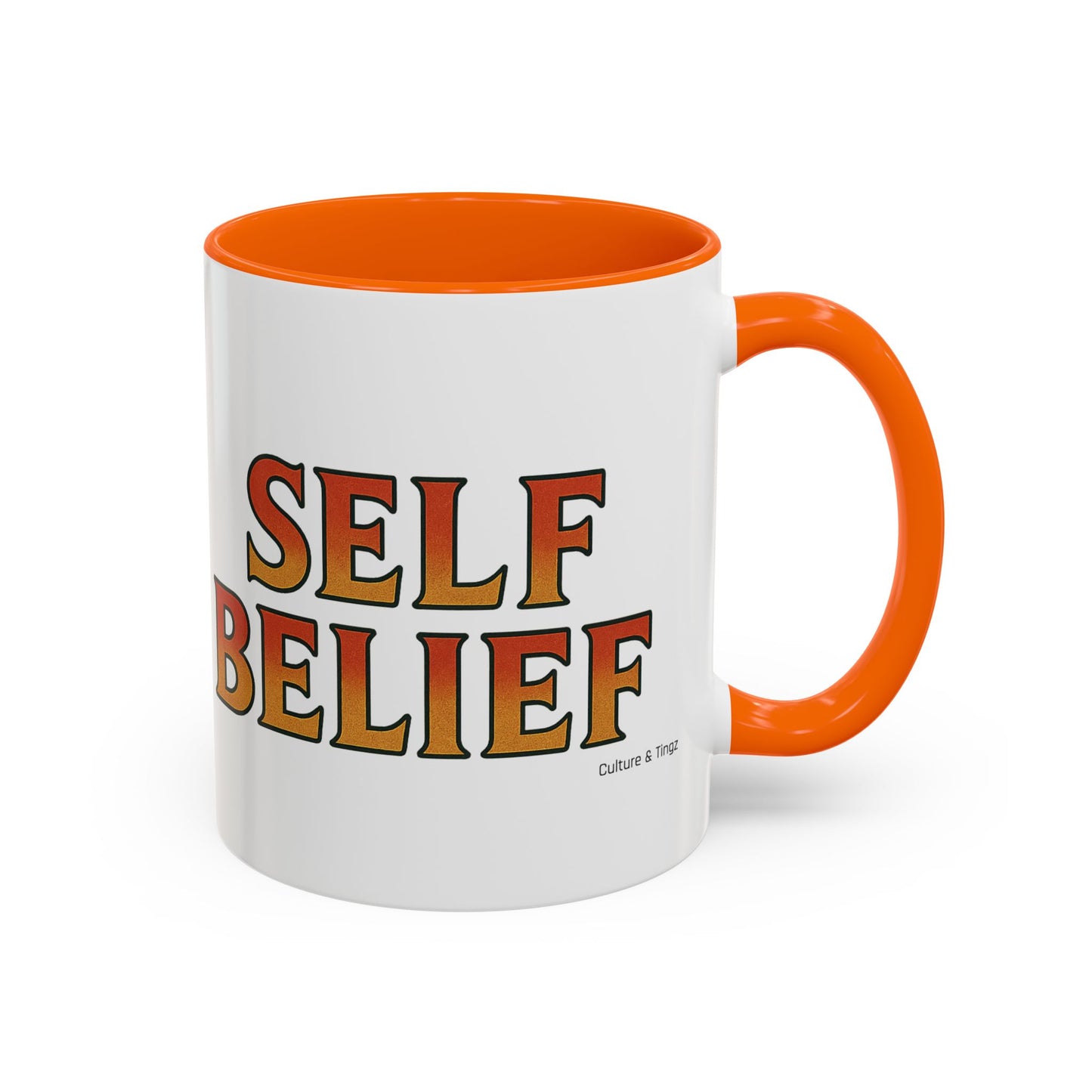 Self Belief Ceramic Mugs  – Letterwork Edition
