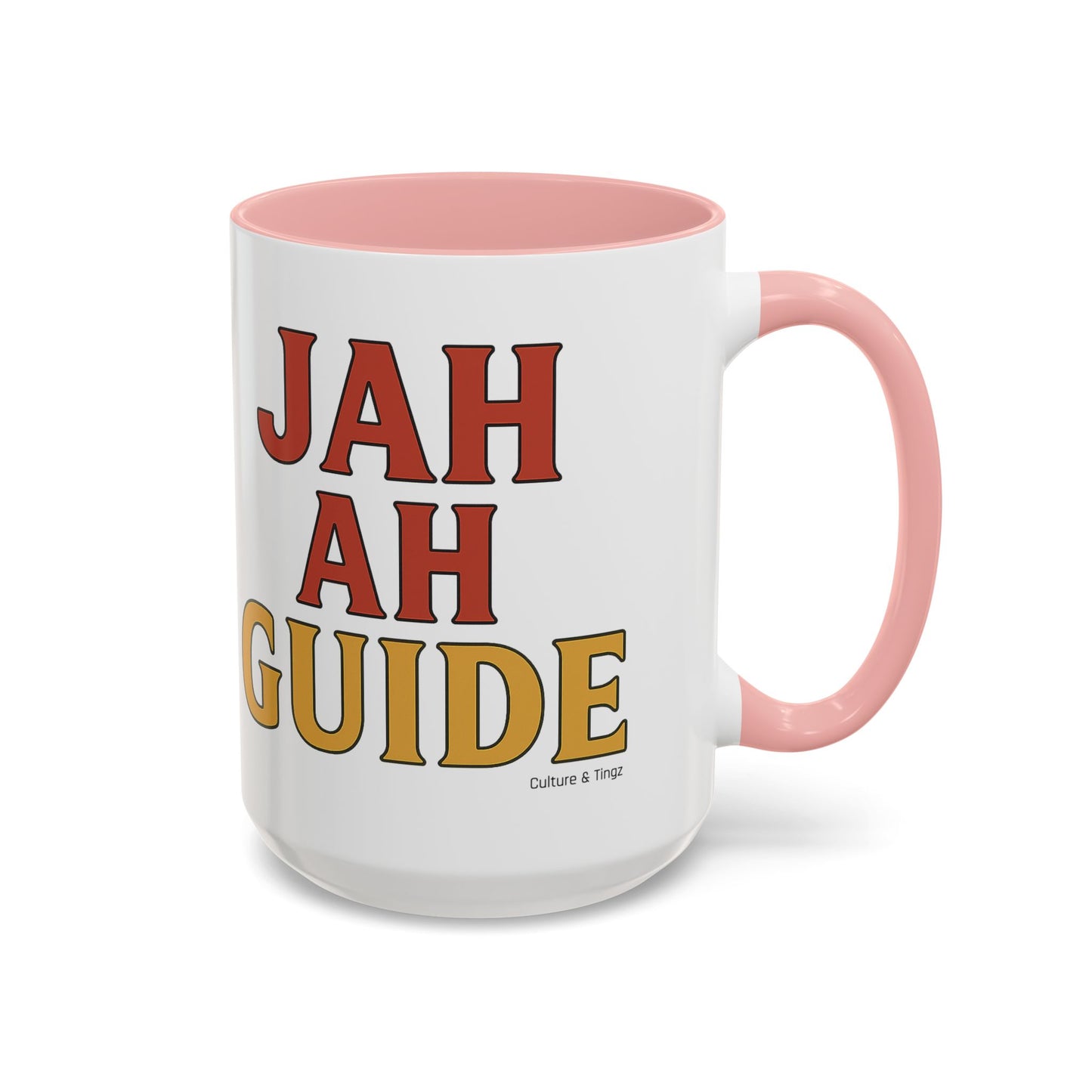 Jah Ah Guide Ceramic Mugs  – Letterwork Edition