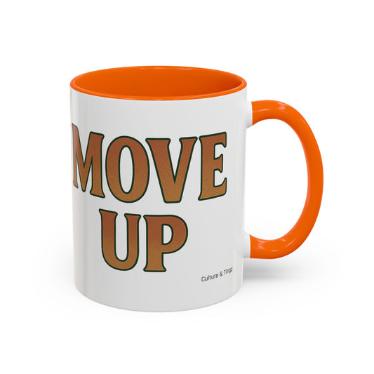Move Up Ceramic Mugs  – Letterwork Edition